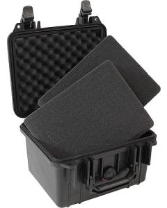 Peli Case 1300 mit Schaumstoff, schwarz