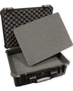 Peli Case 1550 mit Schaumstoff, schwarz