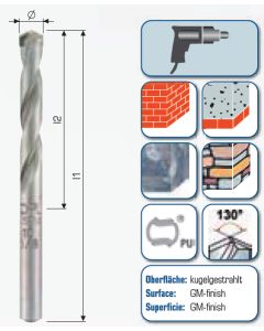 Hartmetall-Steinbohrer Long Life