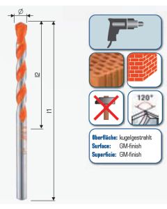 Profi Ziegel mit Zylindrischem Schaft 