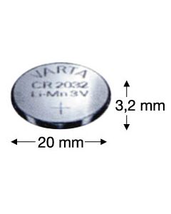 VARTA Knopfzelle CR2032, Lithium, 3V, 220mAh, 20x3,2mm